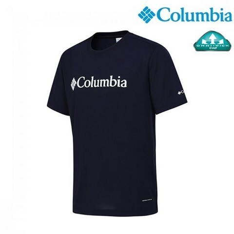 컬럼비아 유니 빅 로고 티셔츠 네이비 C12 YMD608