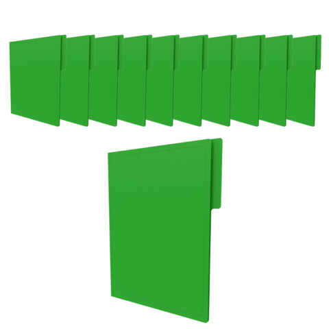 인터탑 정부화일 문서보관상자 PP화스너화일, 1팩, PP 화스너 파일 녹색(20개입)