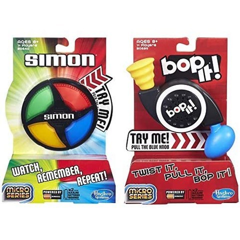Simon Micro 시리즈 게임 Bop It Micro 시리즈 게임 - 2 게임 번들, 본상품
