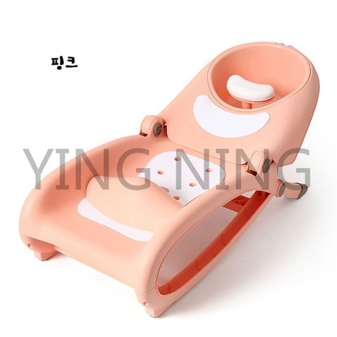 YN 유아목욕의자 조립식 아기머리감기기 어린이 샴푸의자 각도조절가능+선물 증정, 핑크