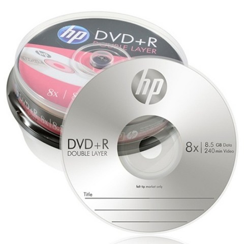 더블레이어 프리미엄 DVD+R 8배속 8.5GB 케익/10매 가정용 사무용