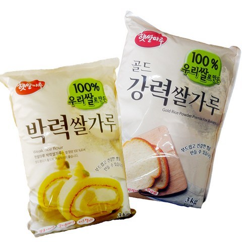 박력 강력 쌀가루 3kg, 3kg 강력쌀가루