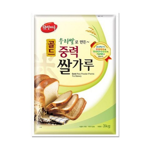 [대두식품] 골드중력쌀가루_국산 3kg, 1세트, 상세설명 참조