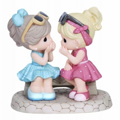 Precious Moments That s What Friends Are For Bisque Porcelain Figurine 134016 Blue, 단일옵션