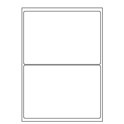 오피스라벨 A4 라벨지 2칸(1x2) 100매 흰색 물류관리용라벨 스티커라벨지 폼텍 규격 라벨용지 라벨지