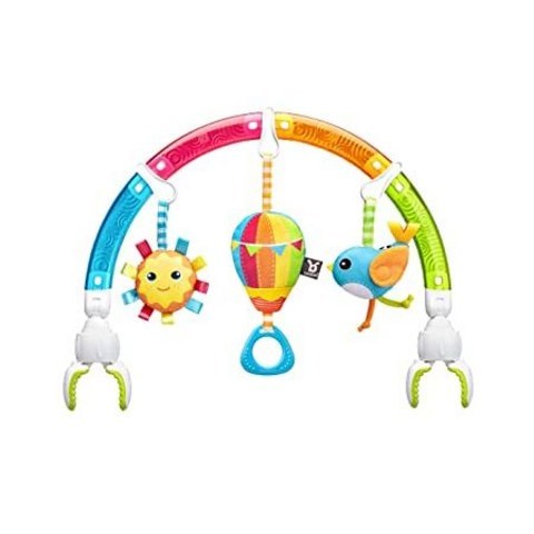 Baby Stroller Arch Toy. Benbat Rainbow Dazzle Friends Play Bar. Fun Newborns Sensory Activity Adju, One Color_One Size, 상세 설명 참조0, 상세 설명 참조0