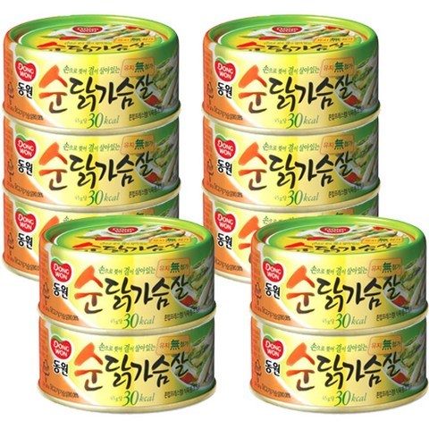 동원 순 닭가슴살 통조림, 90g, 10개