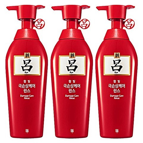 려 함빛 극손상케어 린스 400ml, 3개