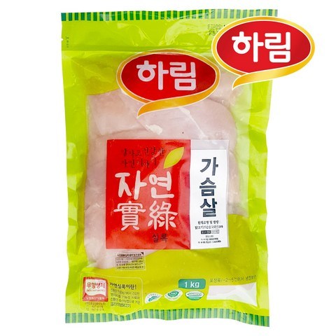 하림 자연실록가슴살, 1kg, 1개