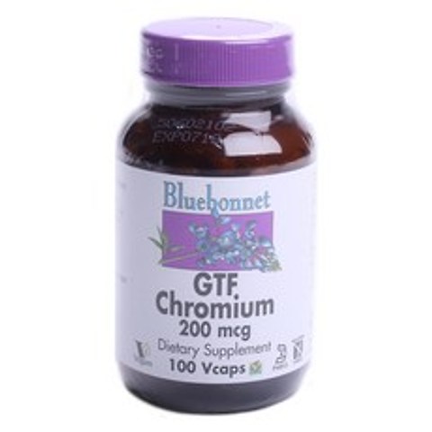 블루보넷 GTF 크로뮴 200mcg 글루텐 프리 베지 캡, 100개입, 1개