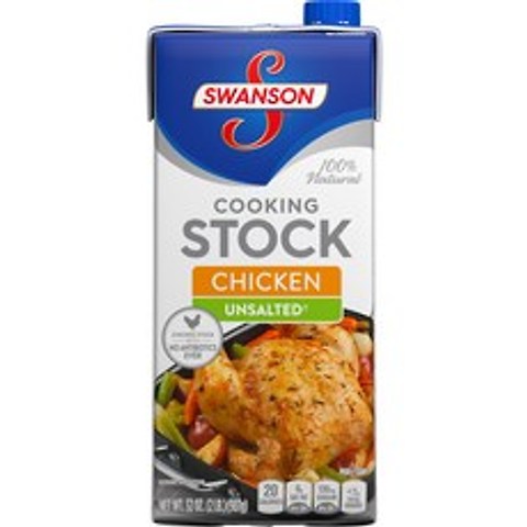 Swanson 쿠킹 스톡 치킨 언솔티드 글루텐 프리, 1개, 907g