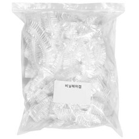 박준 비닐 헤어캡, 투명, 50개입