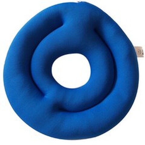 모두피아 기능성 몰 비즈 도넛 방석, 블루