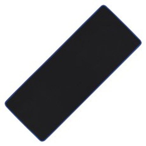 아이크라운 장 마우스패드 ICR-LPD80, 블랙 + 블루, 1개
