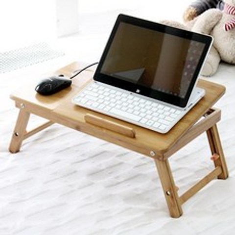 플러스리빙 대나무 노트북 테이블