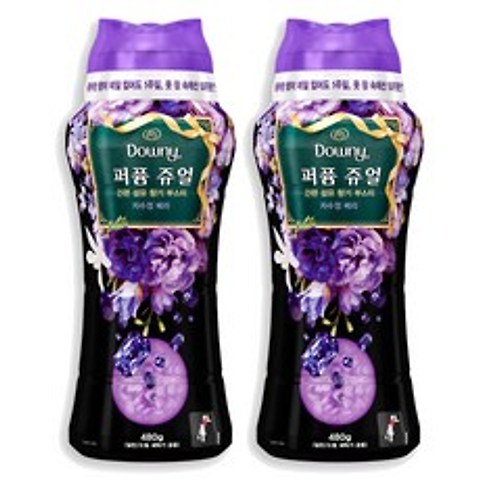 다우니 퍼퓸 쥬얼 섬유 향기 부스터 자수정 베리, 480g, 2개