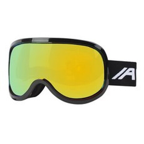 어라이즈 성인용 안경병용 미러 렌즈 스키 보드 고글 AWEA502M, BLACK