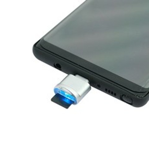 컴스 USB 3.1 Type C Micro SD전용 카드리더기, IE260, Silver