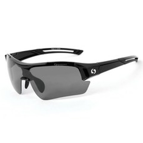 오클렌즈 편광선글라스 스포츠고글 S30, 블랙프레임, 스모그편광렌즈