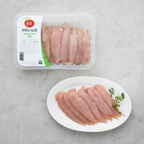 올품 무항생제 인증 자연이키운닭 안심 (냉장), 600g, 1팩