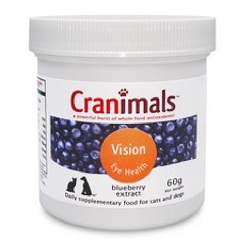 크래니멀스 비전 반려동물 눈 영양제, 블루베리맛, 1개