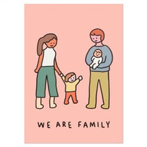 제로퍼제로 A3 옵셋 포스터 17 네가족1 핑크
