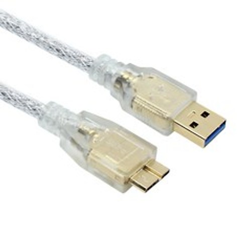넥시 USB3.0 MICRO-B 외장하드 케이블 실드 고급형 NX647, 1개, 3m
