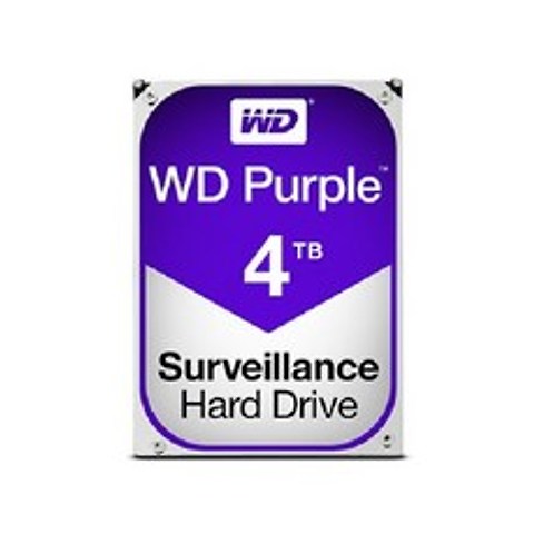 WD DVR NVR 저전력 CCTV 전용 하드디스크 웬디 퍼플 HDD, 800055, 4TB