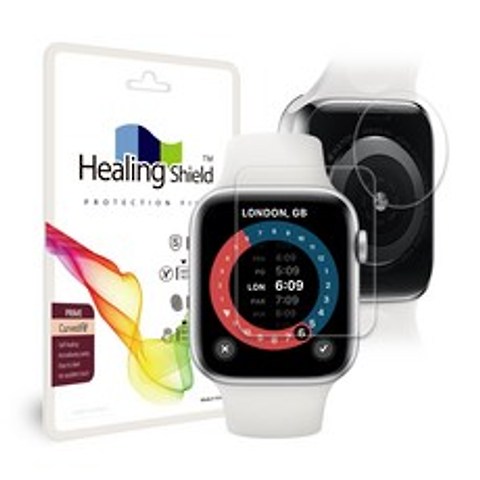 힐링쉴드 애플워치SE 40mm 프라임 고광택 액정보호필름 2p + 심박센서 2p, 1세트
