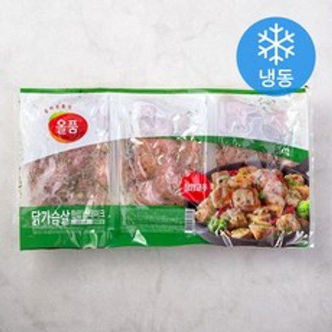 올품 닭가슴살 한입 스테이크 청양고추 (냉동), 900g, 1개