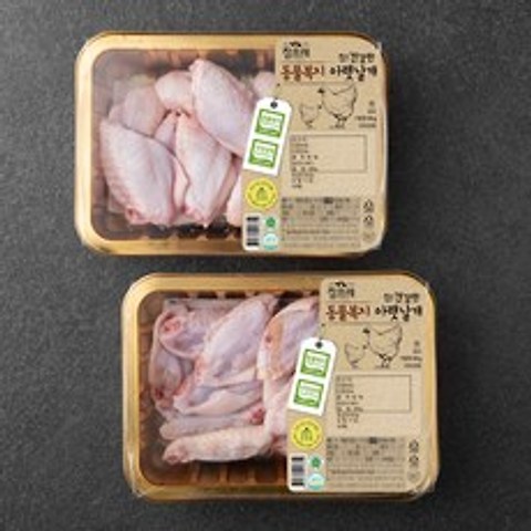 참프레 동물복지 닭아랫날개 (냉장), 300g, 2개