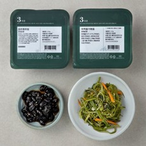 집반찬연구소 검은콩조림 150g + 미역줄기볶음 110g, 1세트
