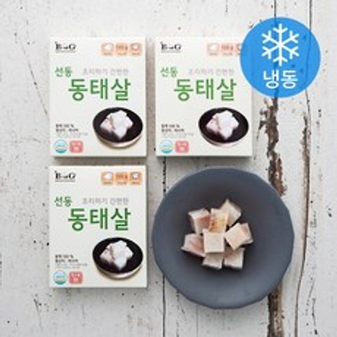 B&G 조리하기 간편한 선동동태살 (냉동), 100g, 3개