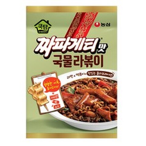 쿡탐 짜파게티맛 즉석 국물라볶이, 380g, 1개