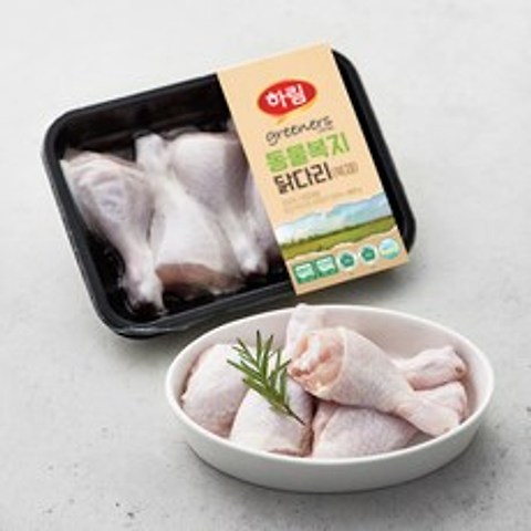 하림 동물복지 닭다리 (냉장), 400g, 1개