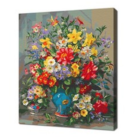 셀프페인팅 꽃의 이야기 정물화 그리기 DIY 40 x 50 cm, 30색