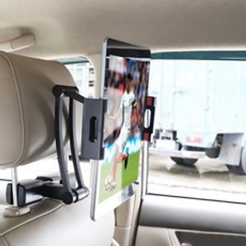 니녹스 차량용 테블릿 거치대 휴대폰 갤럭시탭 아이패드 거치대 태블릿 PC 뒷좌석 헤드레스트, 레드, 1개