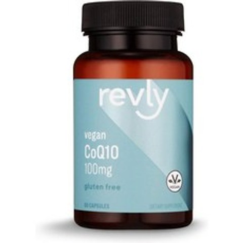 코큐텐 영양제 Revly Vegan CoQ10 100 mg - Normal Energy Production Supports Cardi