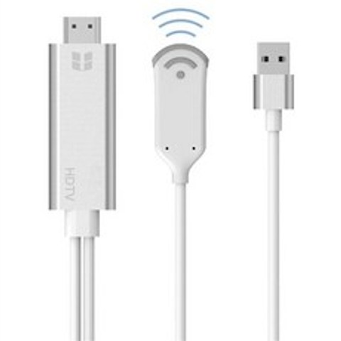 멀티어댑터 USB허브 WiFi- 무선 HDMI 동글 케이블 HD 변환기 1080P HDTV 어댑터 미디어 디스플레이 플레이어 iPhone 12 11 Pro Max iPad, 하얀