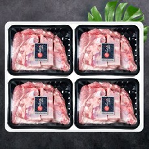 농협안심한돈 돼지갈비 선물세트 2kg, 돼지갈비선물세트 500g 4팩