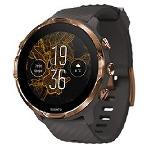7 GPS 스포츠 Smartwatch Google의 착용 OS (Graphite／Copper), Graphite／Copper