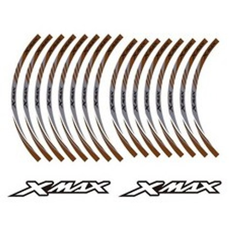 해외 Yamaha XMAX X-max 용으로 사용자 정의 된 KODASKIN 스트라이프 휠 림 스티커 PROD3330629745, Model 3_CHINA, Model 3_CHINA, 상세 설명 참조2