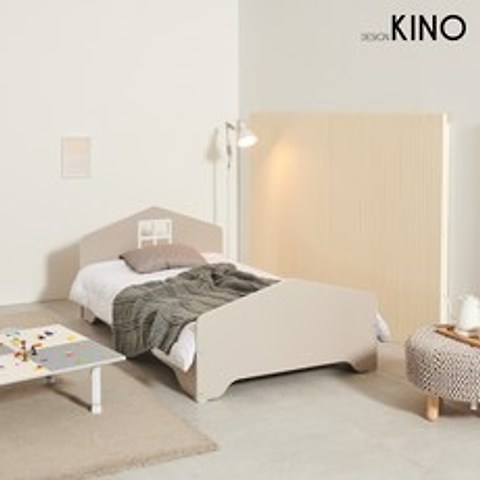 디자인키노 슈에뜨 1층 어린이 침대(노블 매트 포함) 침대, 오크