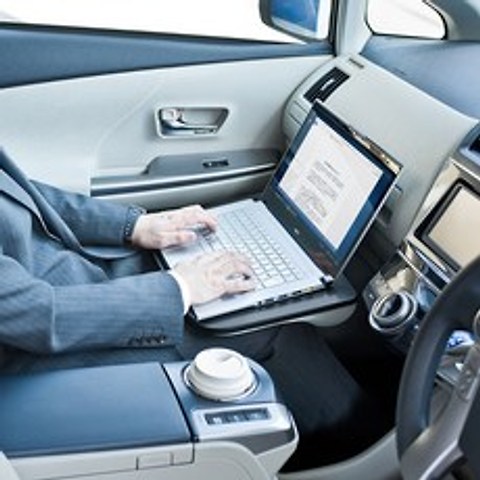 차량용 노트북 거치대 무릎용 휴대용 거치대, 우드무릎 위 테이블 딥우드-탈착형 마우스패드, 1개