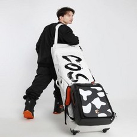 CHINA 스키 보드 가방 다기능 방수 롤러 바퀴 분리형 이동식, 노랑