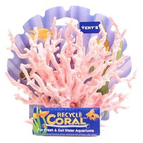 아마존피쉬 인조시판 핑크 - 소 산호 어항장식