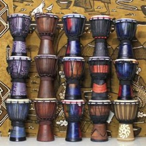 드럼 잼배 연습 패드 난타북 아프리카의 별 아프리카 장구 10인치 12인치 통나무 수입으