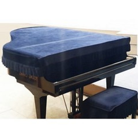 그랜드피아노커버 덮개 의자 세트 야마하영창삼익 베이비사이즈150 반커버, 블랙