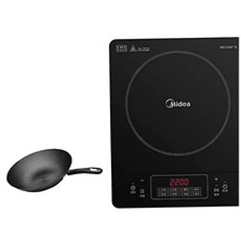 3구인덕션 Induction Cooker Electric stove burner Midea/Midea WK2102, 기본, T01-블랙 Black+pan+8stalls