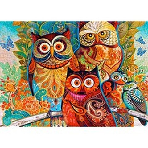 Animal Jigsaw Puzzles 1000 Piece Puzzles Jigsaw Puzzles for Adults and Kids Education (Animal-owl), Animal-owl